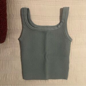 Cuts Core Reflex Ribbed Tank Top Sage Size Small nwot
